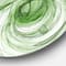 Designart - Ball of Yarn Green Spiral' Abstract Circle Metal Wall Art